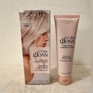 L'Oreal Le Color Gloss Toning Gloss - Platinum Pearl 4 Fl oz/118ml 💜